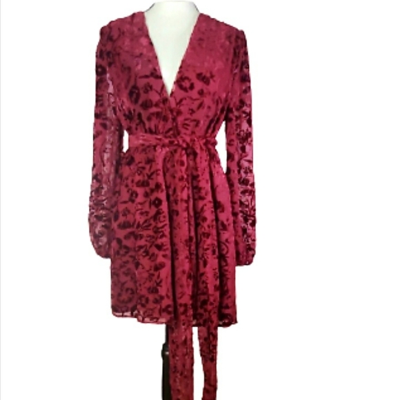 LOVERS + FRIENDS BETSY MINI  FAUX WRAP DRESS NEW - Picture 5 of 13